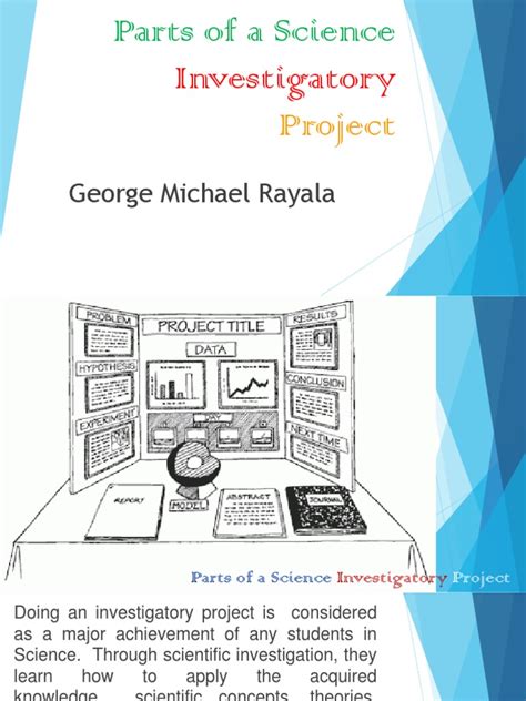 parts of science investigatory project